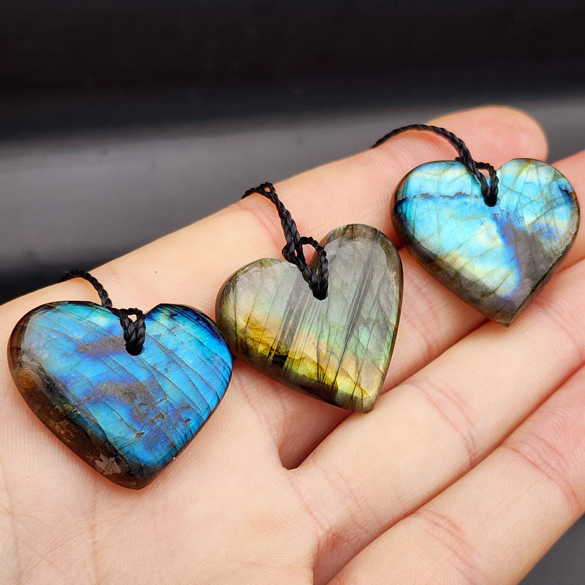 Labradorite heart online pendant