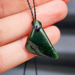 New Zealand Greenstone Pounamu Pendant Necklace (AJJC1824)