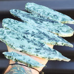 500g Raw New Zealand Greenstone / Pounamu Carving Slices (R14B24)