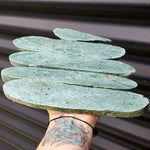 1kg Raw New Zealand Greenstone / Pounamu Carving Slices (R14B119)