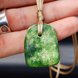 New Zealand Greenstone Pounamu Pendant Necklace (AJJC2139)