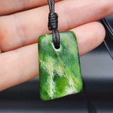 New Zealand Greenstone Pounamu Pendant Necklace (AJJC2142)