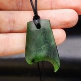 NZ Greenstone Pounamu Pendant Necklace (N86)