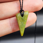 New Zealand Greenstone Pounamu Pendant Necklace (AJJC1857)