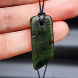 New Zealand Greenstone Pounamu Pendant Necklace (AJJC2137)