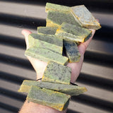 1kg Raw New Zealand Greenstone / Pounamu Carving Slices (R14B146)