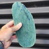 795g Raw New Zealand Greenstone / Pounamu Carving Slices (R14B193)