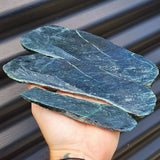 500g Raw New Zealand Greenstone / Pounamu Carving Slices (R14B8)