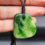 New Zealand Greenstone Pounamu Pendant Necklace (AJJC2111)