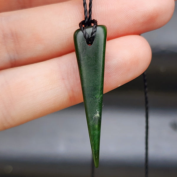 New Zealand Greenstone Pounamu Pendant Necklace (AJJC2090)