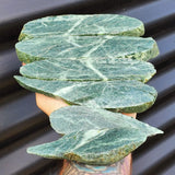 1kg Raw New Zealand Greenstone / Pounamu Carving Slices (R14B93)