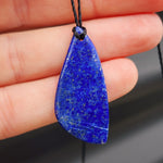 Natural Lapis Lazuli Freeshape Pendant Necklace (1BBB243)