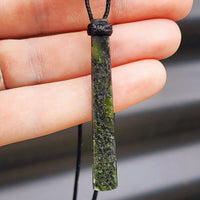 NZ Greenstone Pounamu Toki Pendant Necklace (N60)