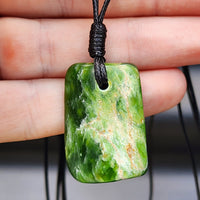 New Zealand Greenstone Pounamu Pendant Necklace (AJJC2140)