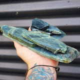 1kg Raw New Zealand Greenstone / Pounamu Carving Slices (R14B77)