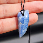 Natural Kyanite Tooth Pendant Necklace (1BBB249)