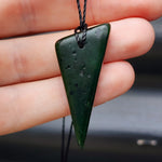 New Zealand Greenstone Pounamu Pendant Necklace (AJJC2106)