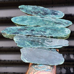 1kg Raw New Zealand Greenstone / Pounamu Carving Slices (R14B87)