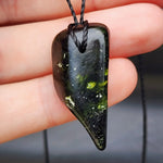 New Zealand Greenstone Pounamu Pendant Necklace (AJJC2056)