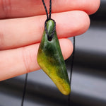 New Zealand Greenstone Pounamu Pendant Necklace (AJJC1892)