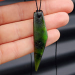 New Zealand Greenstone Pounamu Pendant Necklace (AJJC1992)