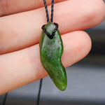 New Zealand Greenstone Pounamu Pendant Necklace (AJJC2093)