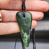 New Zealand Greenstone Pounamu Pendant Necklace (AJJC2143)