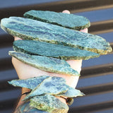 500g Raw New Zealand Greenstone / Pounamu Carving Slices (R14B41)