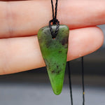 New Zealand Greenstone Pounamu Pendant Necklace (AJJC2077)