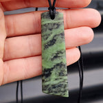 NZ Greenstone Pounamu XL Toki Pendant Necklace (N8)