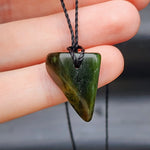 New Zealand Greenstone Pounamu Pendant Necklace (AJJC2091)