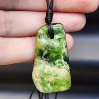 New Zealand Greenstone Pounamu Pendant Necklace (AJJC2145)