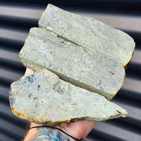 1kg Raw New Zealand Greenstone / Pounamu Carving Slices (R14B106)