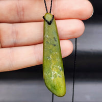 New Zealand Greenstone Pounamu Pendant Necklace (AJJC2177)