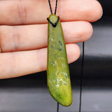 New Zealand Greenstone Pounamu Pendant Necklace (AJJC2177)