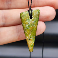 New Zealand Greenstone Pounamu Pendant Necklace (AJJC2151)