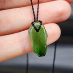 New Zealand Greenstone Pounamu Pendant Necklace (AJJC2096)