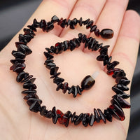 Amber Teething Necklace - Polished Cherry Chip