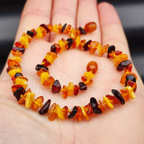 Amber Teething Necklace - Mixed Polished Chip