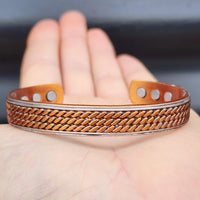 Copper Magnetic & Steel Cuff Bracelet