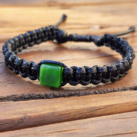 New Zealand Greenstone Macrame Bracelets