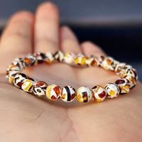 Adults Elastic Amber Bracelet - Mosaic Amber