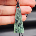 NZ Greenstone Pounamu Toki Pendant Necklace (A2)