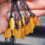 Natural Raw Baltic Amber Pendant Necklaces