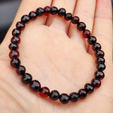 Adults Elastic Polished Cherry Amber Bracelet