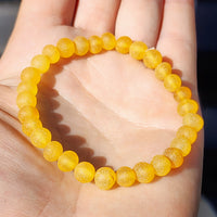 Adults Elastic Raw Honey Amber Bracelet