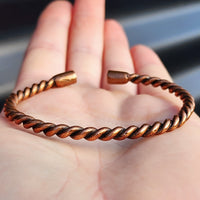 Twisted Copper Cuff Bracelet