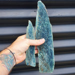 470g Raw New Zealand Greenstone / Pounamu Carving Slices (R14B4)