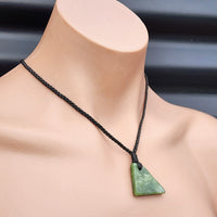 New Zealand Greenstone Pounamu Pendant Necklace (AJJC1794)