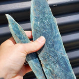 470g Raw New Zealand Greenstone / Pounamu Carving Slices (R14B4)